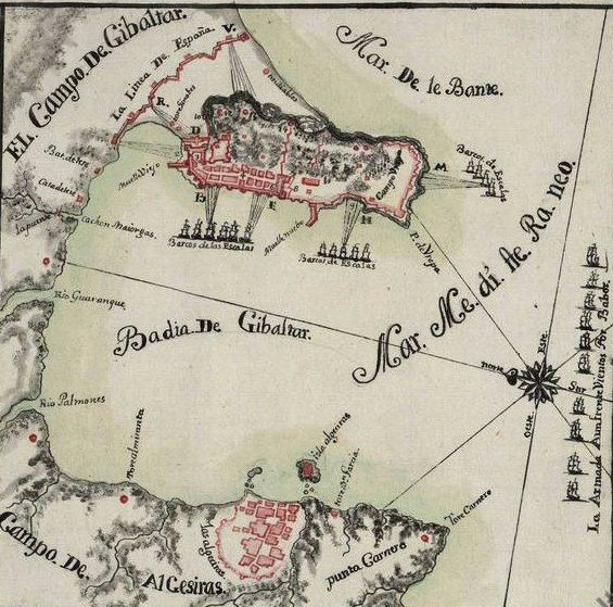 Map spanish old